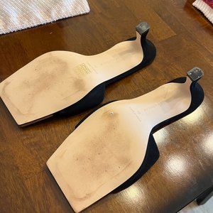New Good American Standout Square toe Mule 10 Extended size/Wide